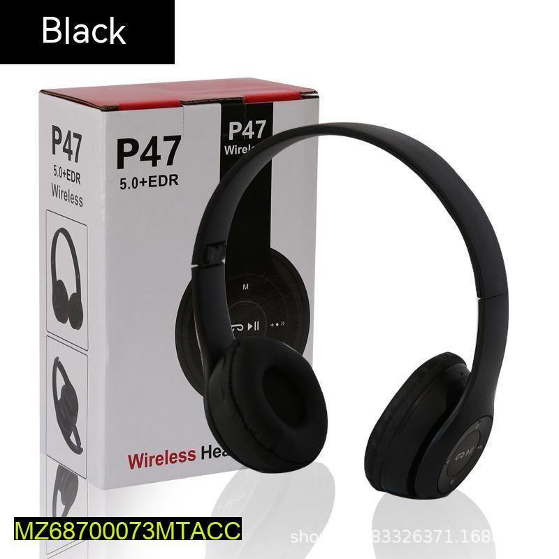 Wireless Stereo Headphones, Black