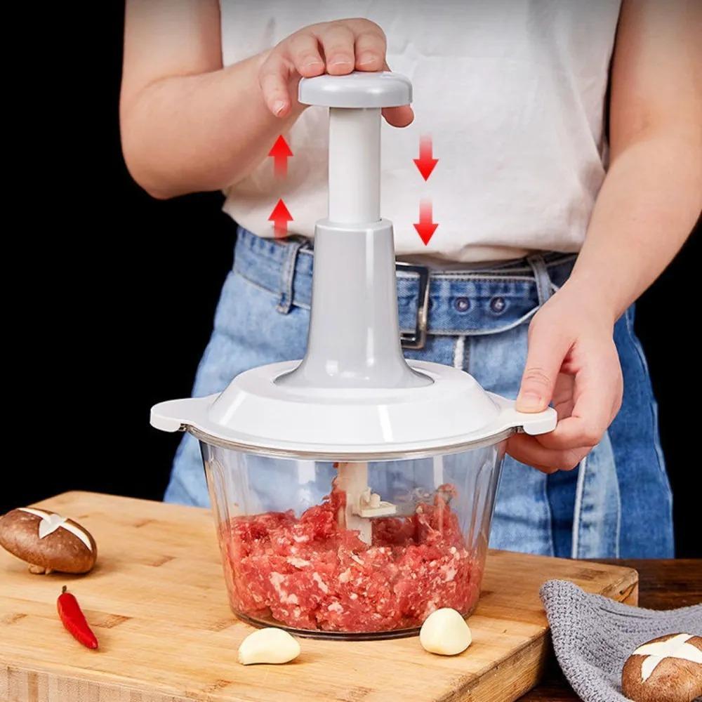 Push Food Chopper - 1 Pc Easy To Use Kitchen Tool for Effortless Meal Prep