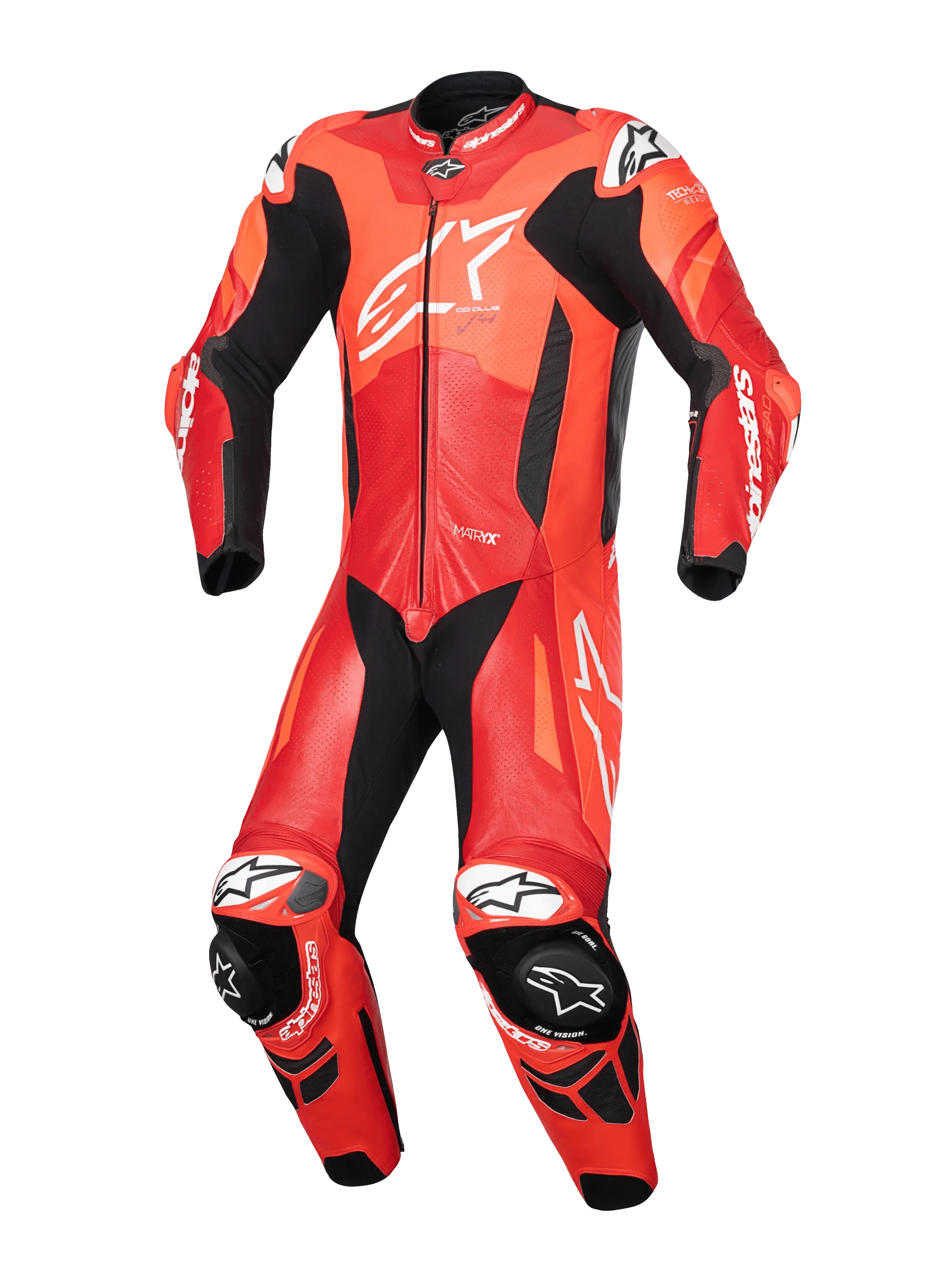 Gp Plus V4 Sprint 1-Piece Leather Suit - XXS, Black / White
